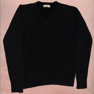Black V-Neck Sweater